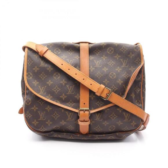 LOUIS VUITTON Brown Monogram Leather Shoulder Bag - Picture 1 of 15